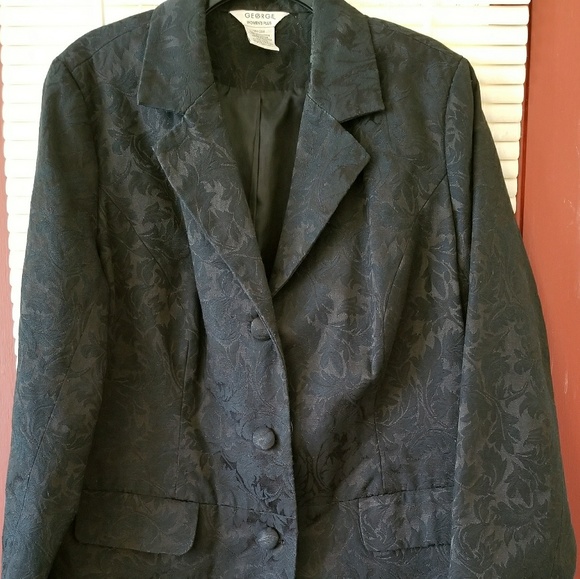 Jackets & Coats Womens Black Jacquard Long Blazer Poshmark
